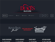 Tablet Screenshot of dukesbarandgrille.com